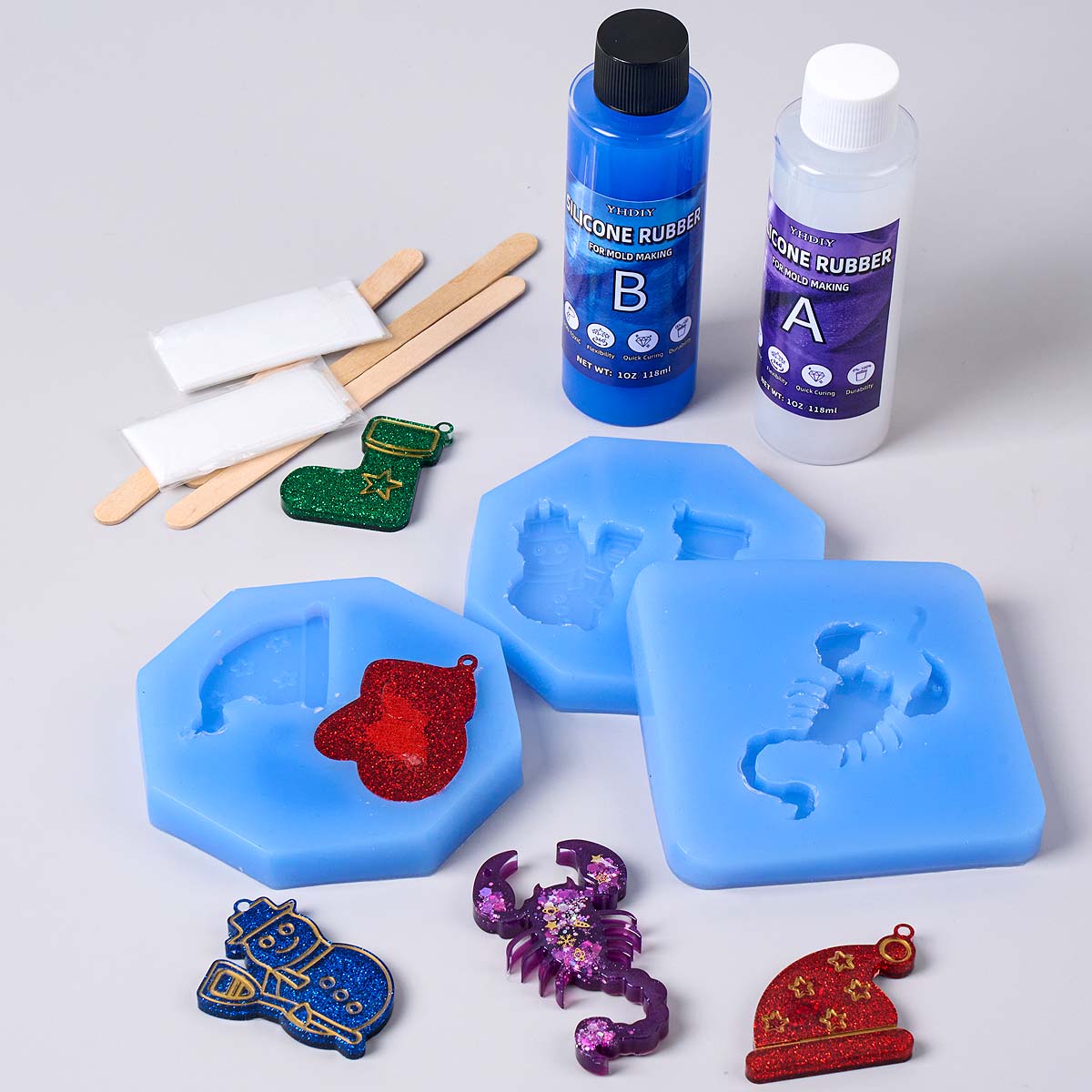 Kit de Molde de Silicona de 11 - Soap Making Diy Kit reseña y precio