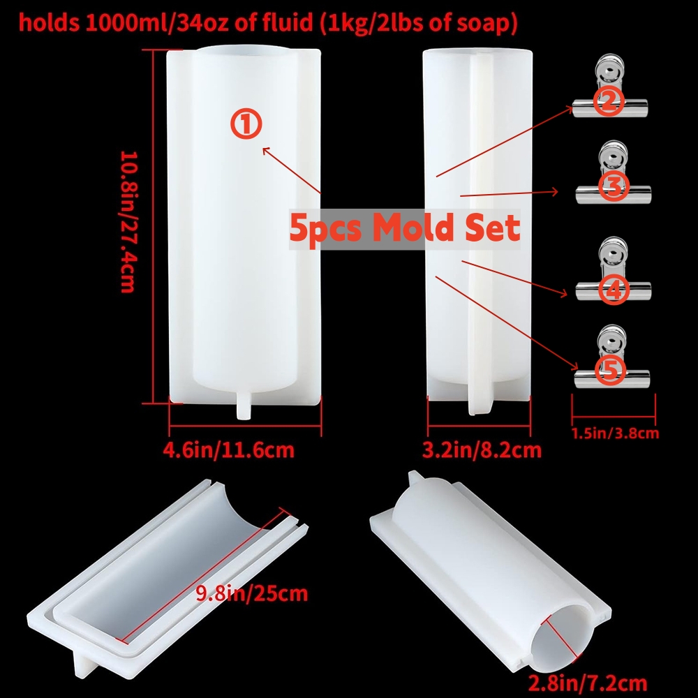 Molde de silicona grande para  - Soap Making Instructions reseña y precio