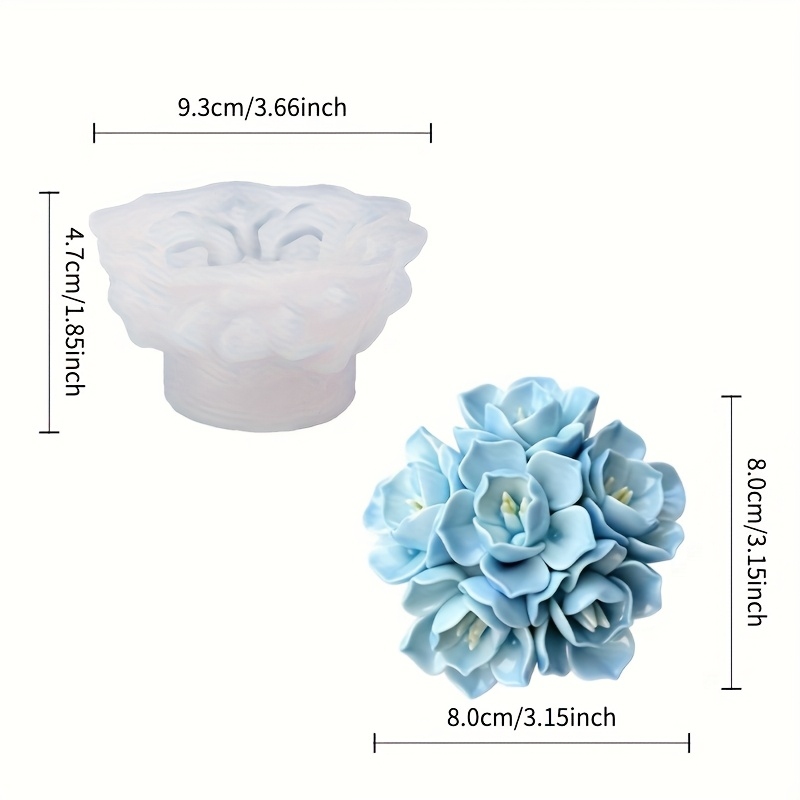 1 molde de silicona para velas - Soap Making Instructions reseña y precio