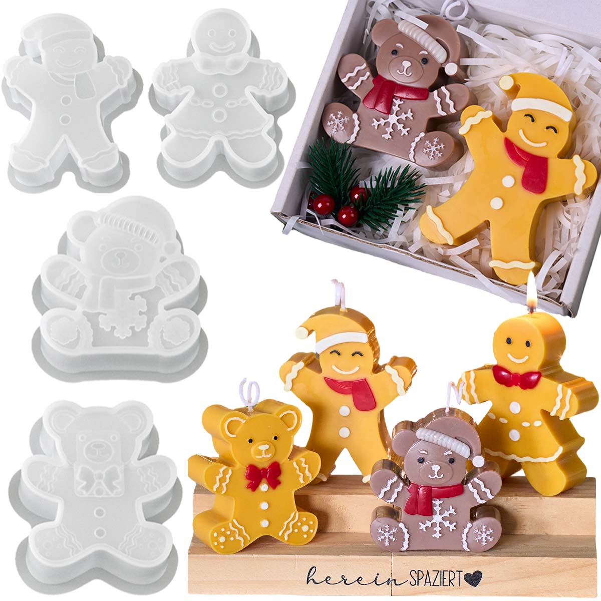 Molde de silicona con forma de - Soap Making Gifts reseña y precio