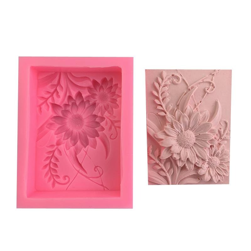 Molde de silicona 3D cuadrado  - Soap Making Kit For Beginners reseña y precio
