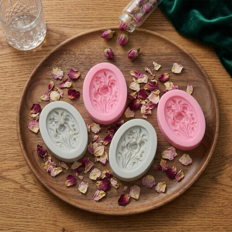 4 moldes de silicona con forma - Soap Making Instructions reseña y precio